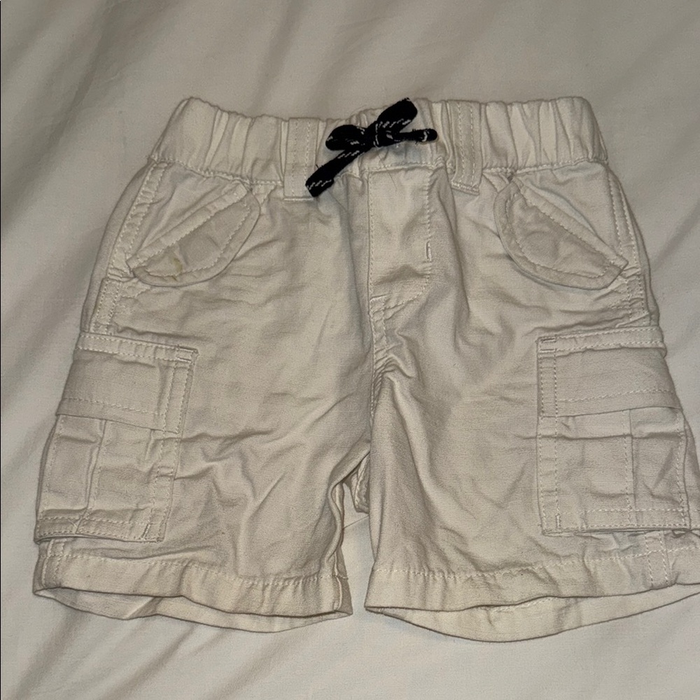 Ralph Lauren Kids Cream Cargo Shorts